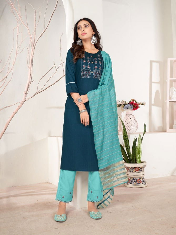 Lajoo Fancy Exclusive Ethnic Wear Designer Kurti Bottom With Dupatta Collection